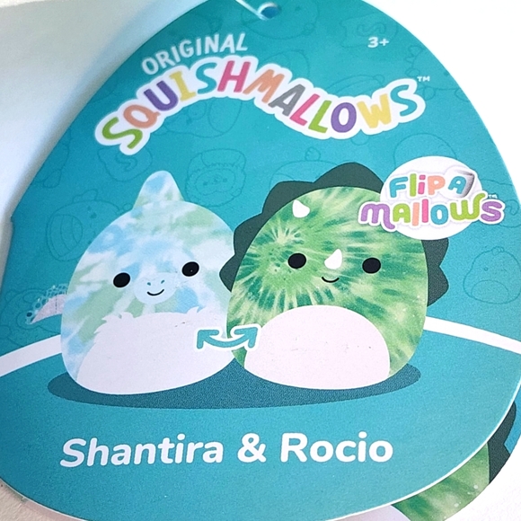 Shantira🔄Rocio 🦕 🦖 Pterodactyl & Triceratops Flip A Mallows O.Squish ☆ - Picture 5 of 11